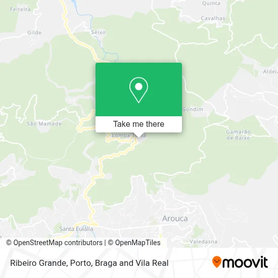 Ribeiro Grande map
