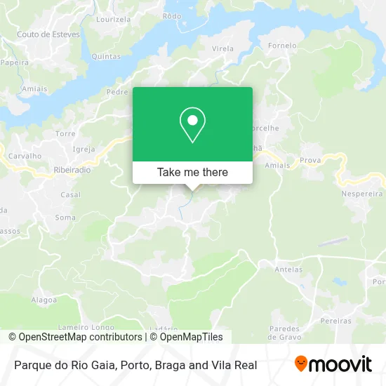Parque do Rio Gaia map