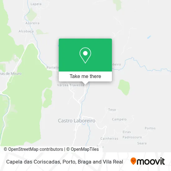 Capela das Coriscadas map