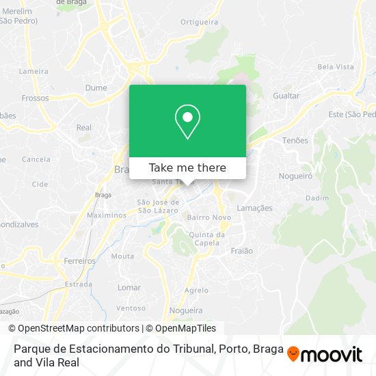 Parque de Estacionamento do Tribunal map