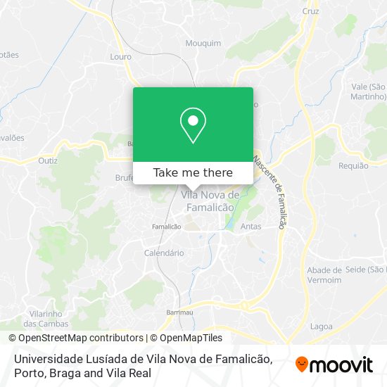 Universidade Lusíada de Vila Nova de Famalicão map