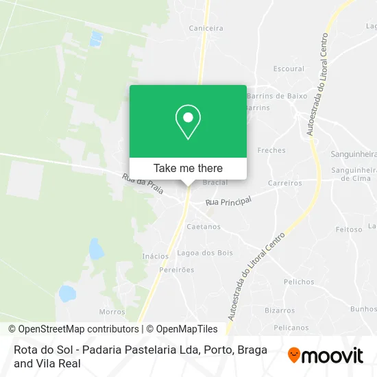 Rota do Sol - Padaria Pastelaria Lda map