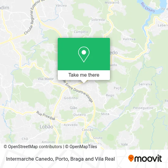 Intermarche Canedo map