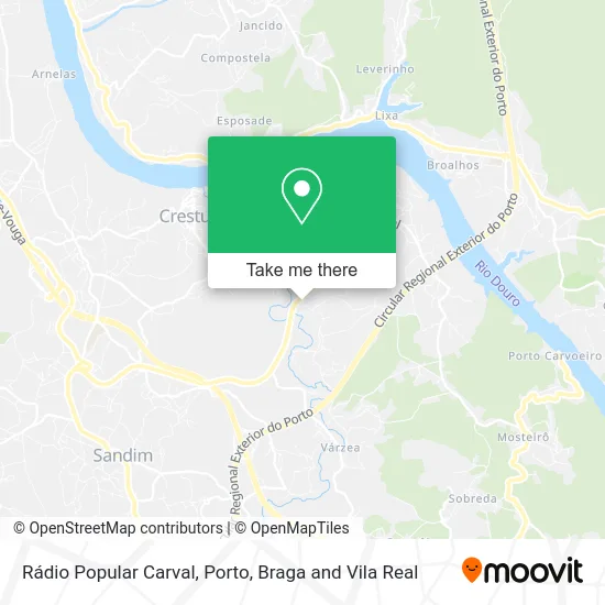 Rádio Popular Carval map