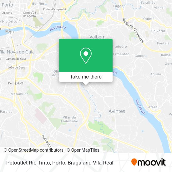 Petoutlet Rio Tinto map