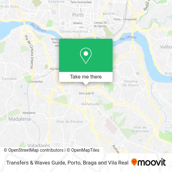Transfers & Waves Guide map