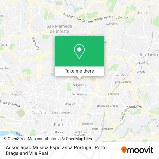 Associação Música Esperança Portugal map