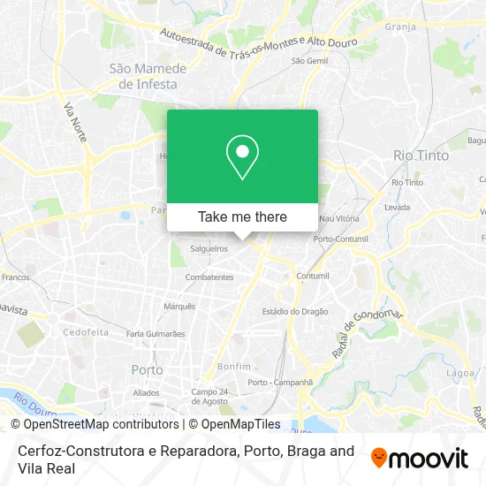 Cerfoz-Construtora e Reparadora map