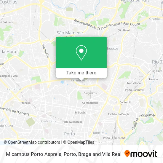 Micampus Porto Asprela map