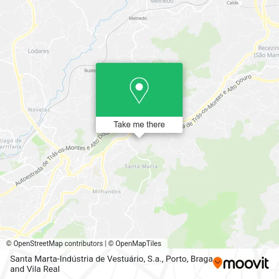 Santa Marta-Indústria de Vestuário, S.a. map