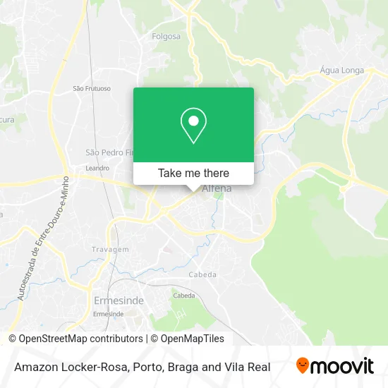 Amazon Locker-Rosa map