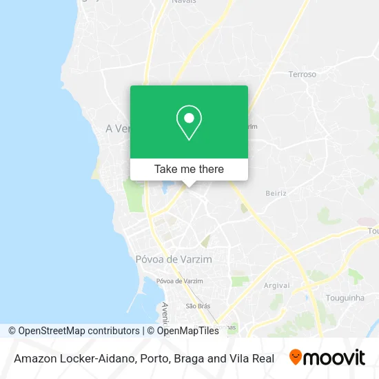 Amazon Locker-Aidano map