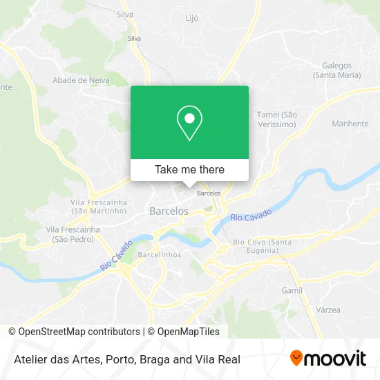Atelier das Artes map