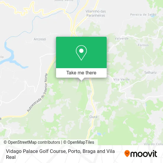 Vidago Palace Golf Course map
