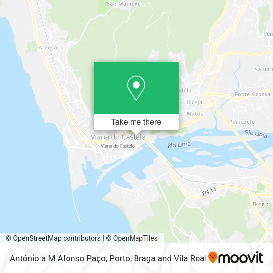 António a M Afonso Paço map