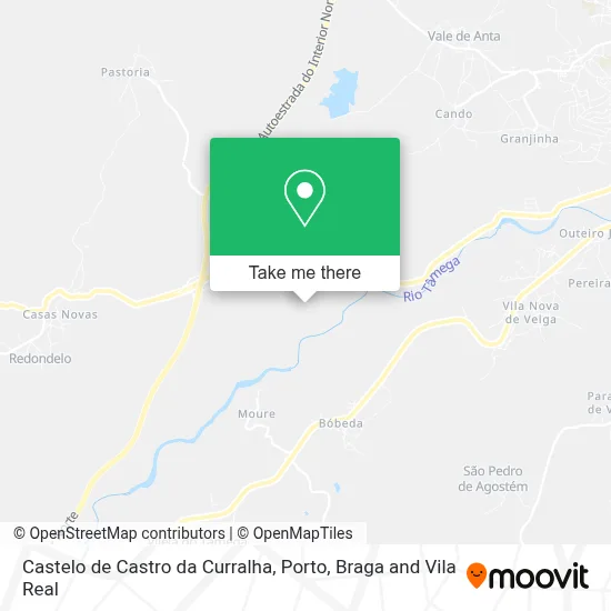 Castelo de Castro da Curralha map