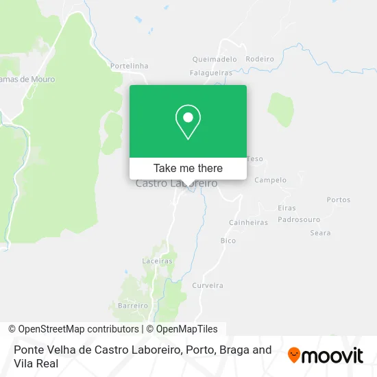 Ponte Velha de Castro Laboreiro map