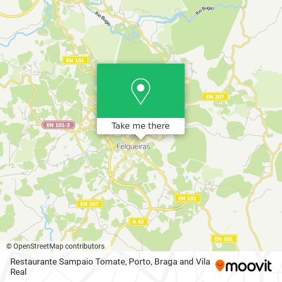 Restaurante Sampaio Tomate mapa
