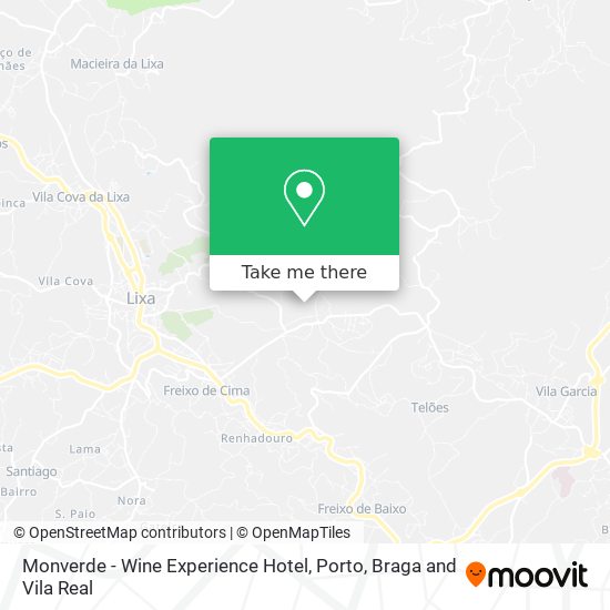 Monverde - Wine Experience Hotel map