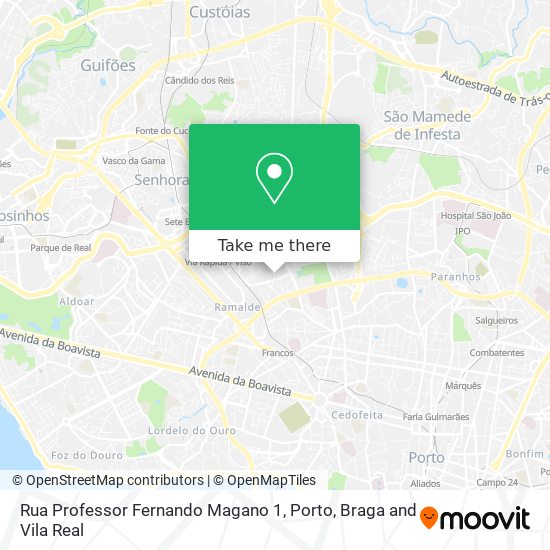 Rua Professor Fernando Magano 1 map