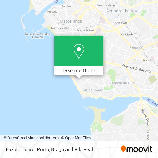 Foz do Douro map