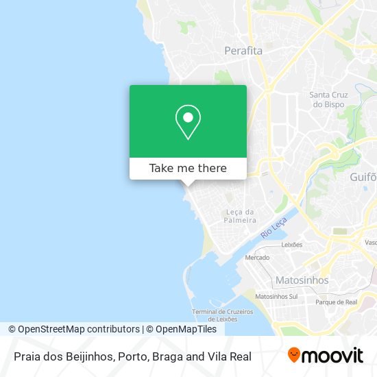 Praia dos Beijinhos map