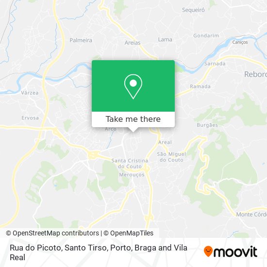 Rua do Picoto, Santo Tirso map