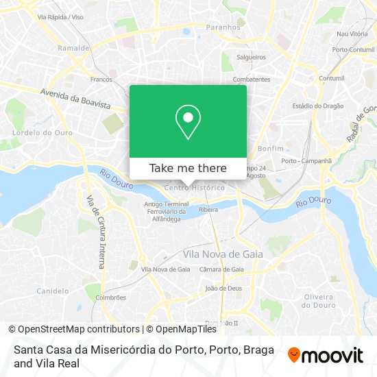 Santa Casa da Misericórdia do Porto map