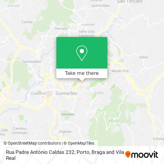 Rua Padre António Caldas 232 map