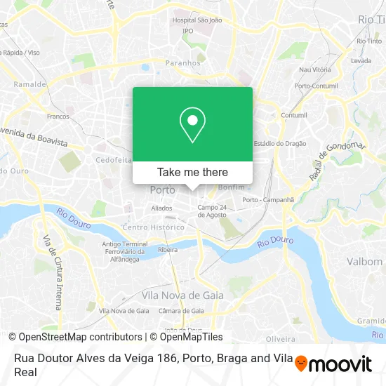 Rua Doutor Alves da Veiga 186 map