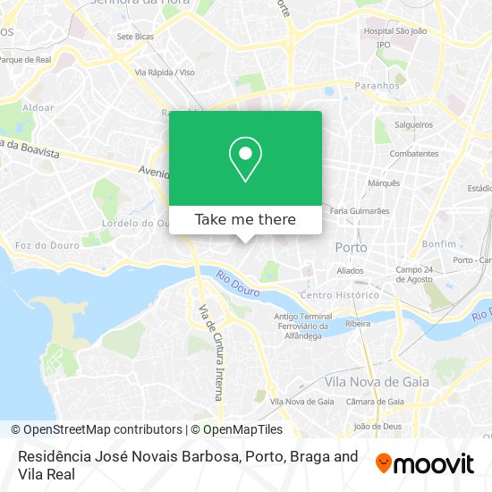 Residência José Novais Barbosa mapa