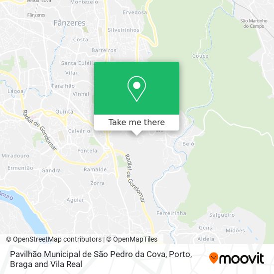 Pavilhão Municipal de São Pedro da Cova map