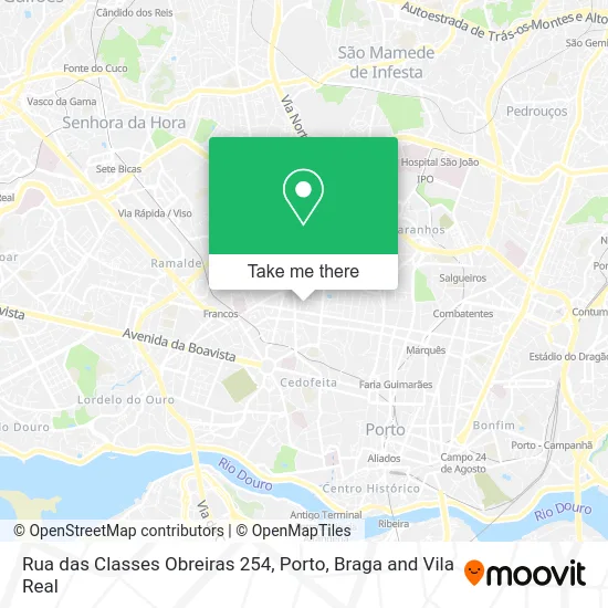 Rua das Classes Obreiras 254 map