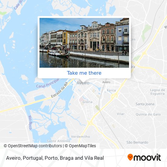 Aveiro, Portugal map