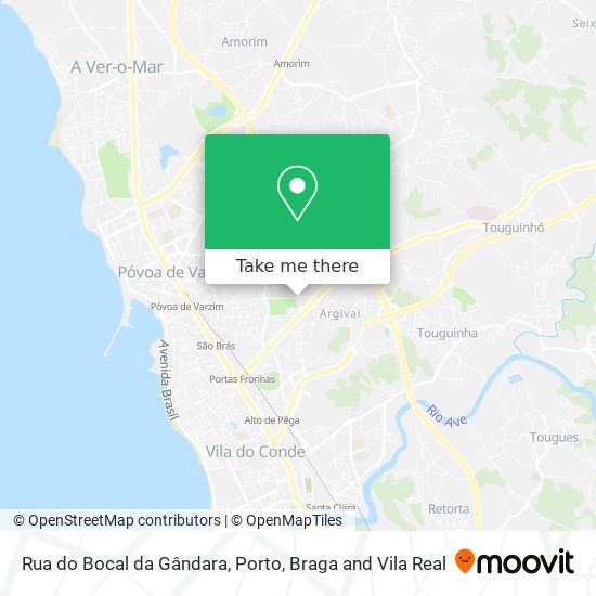 Rua do Bocal da Gândara map