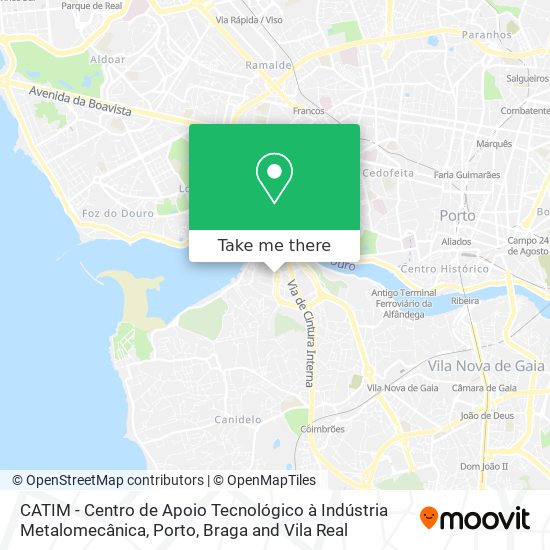 CATIM - Centro de Apoio Tecnológico à Indústria Metalomecânica map
