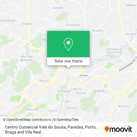 Centro Comercial Vale do Sousa, Paredes map