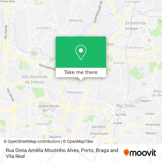 Rua Dona Amélia Moutinho Alves map