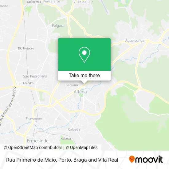 Rua Primeiro de Maio map
