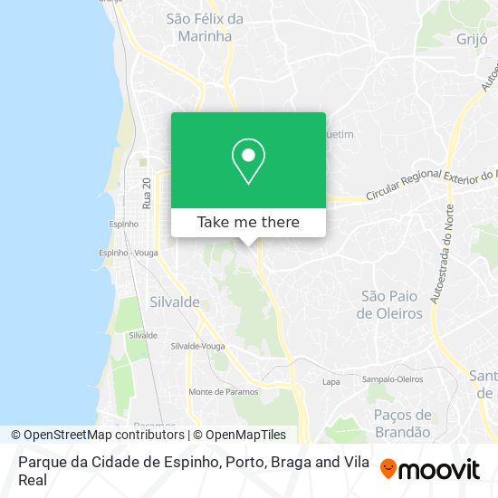 Parque da Cidade de Espinho map