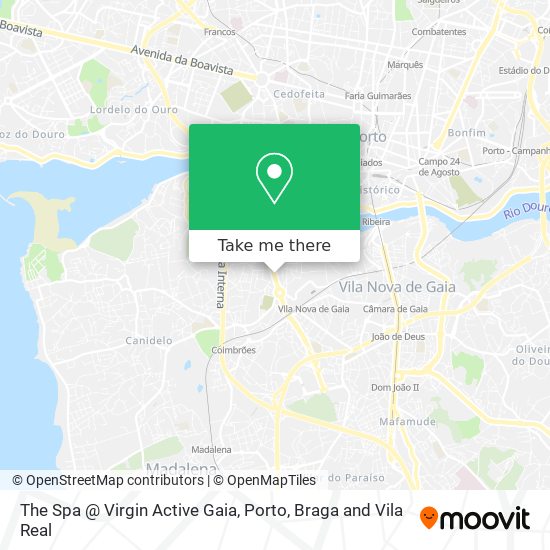 The Spa @ Virgin Active Gaia map