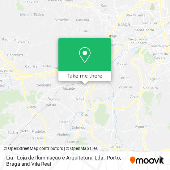 Lia - Loja de Iluminação e Arquitetura, Lda. mapa