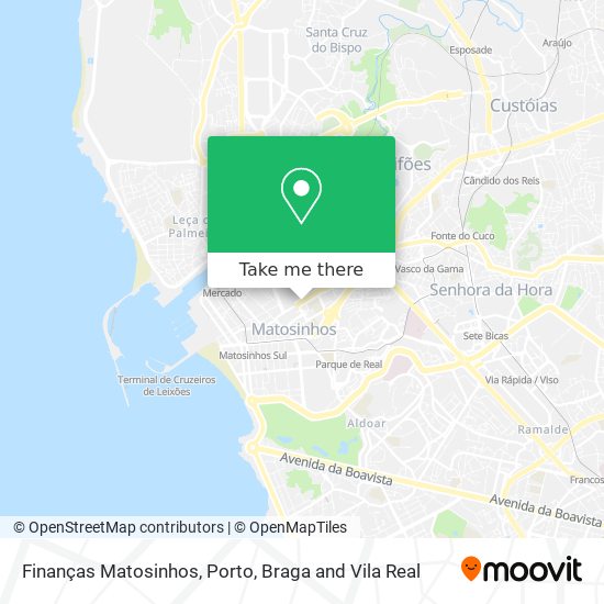 Finanças Matosinhos mapa