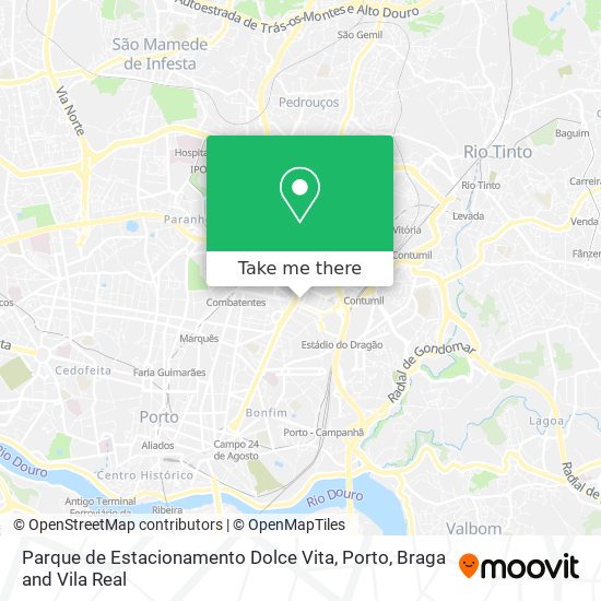 Parque de Estacionamento Dolce Vita map