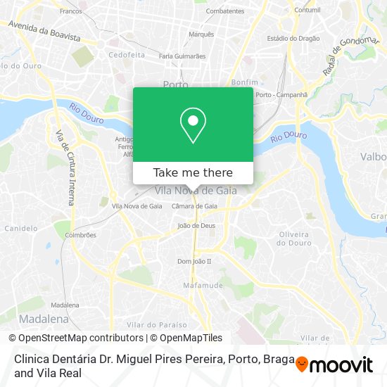 Clinica Dentária Dr. Miguel Pires Pereira map