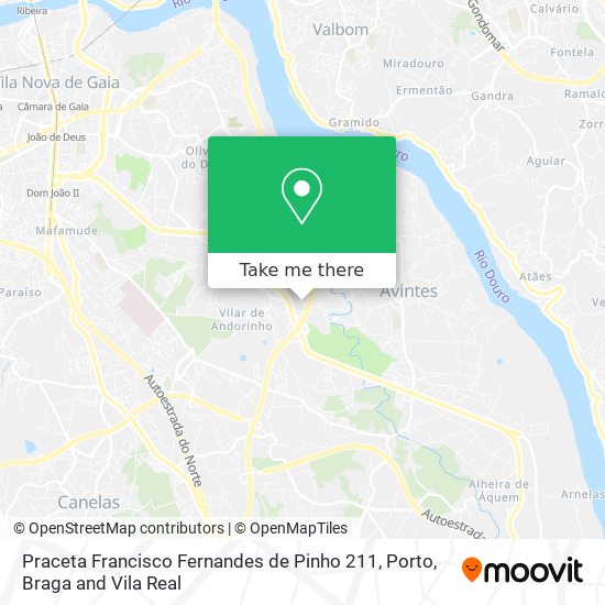 Praceta Francisco Fernandes de Pinho 211 map