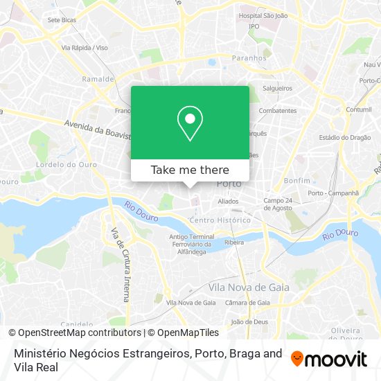 Ministério Negócios Estrangeiros map