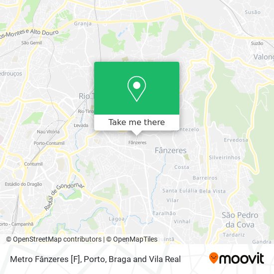 Metro Fânzeres [F] map