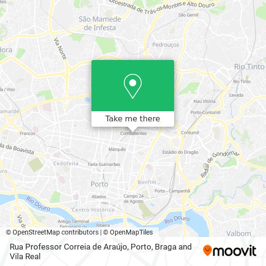 Rua Professor Correia de Araújo map