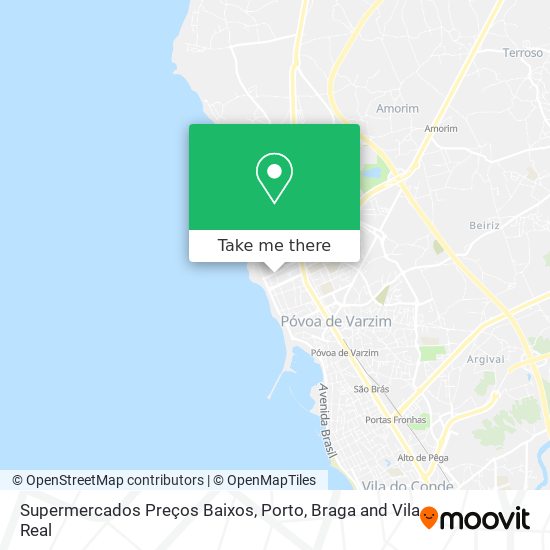 Supermercados Preços Baixos map